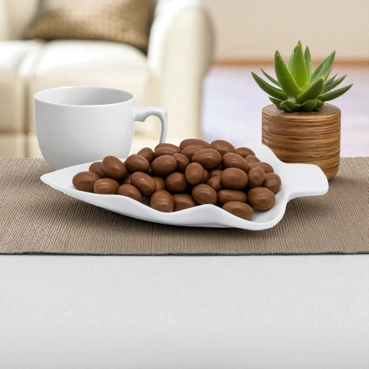 Talerz na przekąski CHOINKA biała 24cm