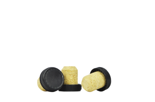 Korek naturalny grzybek czarny 19mm