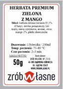 Herbata Zielona z Mango 50g liściasta PREMIUM