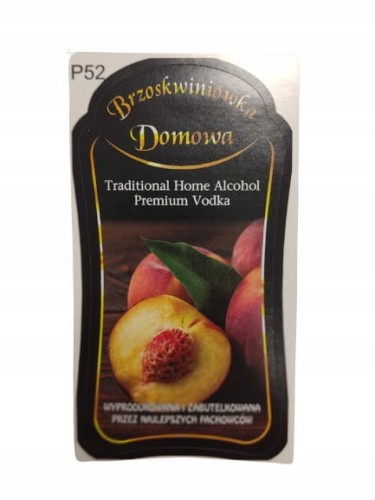 Etykieta PREMIUM BRZOSKWINIÓWKA 10szt