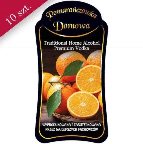 Etykieta PREMIUM POMARAŃCZÓWKA DOMOWA 10szt