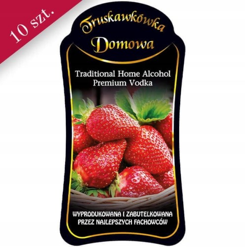 Etykieta PREMIUM TRUSKAWKA DOMOWA 10szt