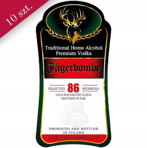 Etykieta PREMIUM JAGERBOMBE DOMOWA 10szt