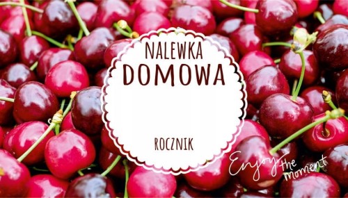 Etykieta NALEWKA WIŚNIOWA MODERN 10szt