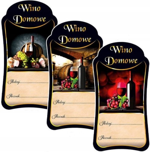 Etykieta Premium WINO DOMOWE mix 10szt