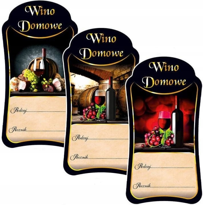 Etykieta Premium WINO DOMOWE mix 10szt