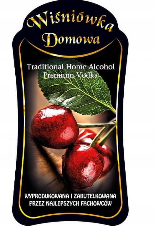 Etykieta PREMIUM WIŚNIÓWKA DOMOWA 10szt