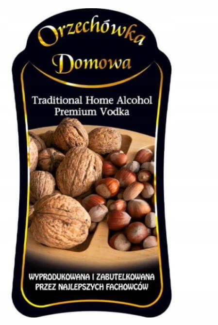 Etykieta PREMIUM ORZECHÓWKA DOMOWA 10szt