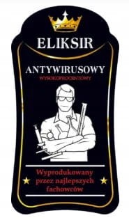 Etykieta ELIKSIR ANTYWIRUSOWY 10szt