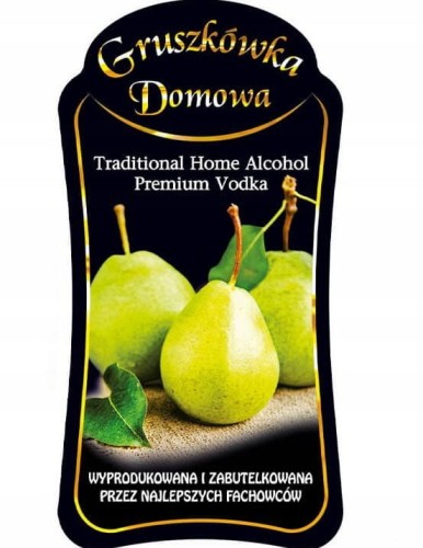 Etykieta PREMIUM GRUSZKÓWKA DOMOWA 10szt