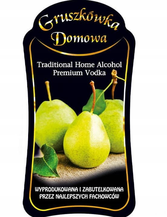 Etykieta PREMIUM GRUSZKÓWKA DOMOWA 10szt