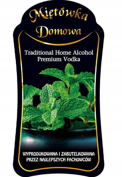 Etykieta PREMIUM MIĘTÓWKA DOMOWA 10szt