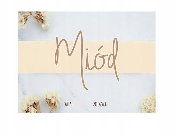 Etykieta MIÓD M02 10szt