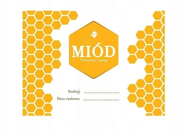 Etykieta MIÓD PLASTRY M01 10szt