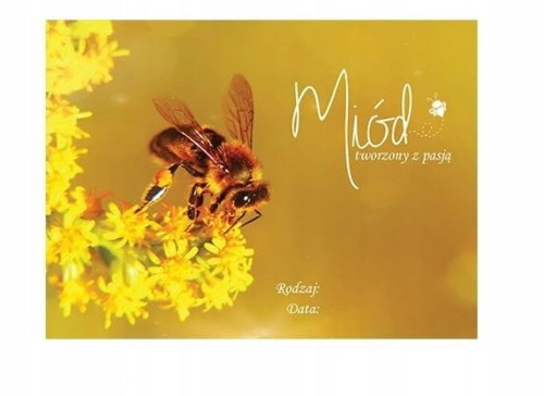 Etykieta MIÓD PSZCZOŁA M04 10szt