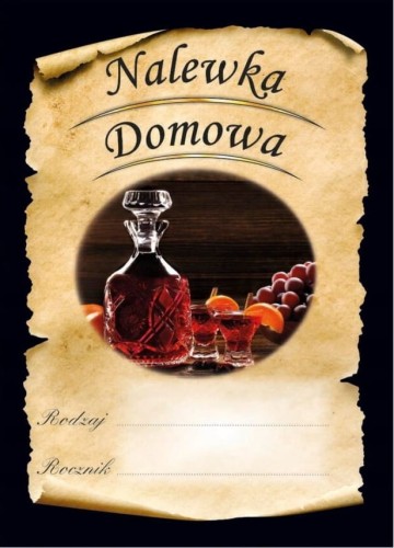 Etykieta PREMIUM NALEWKA CIEMNA 10szt