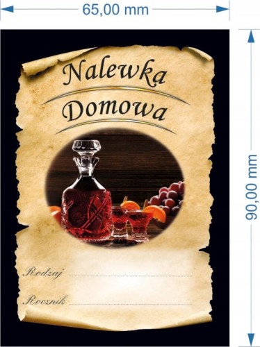 Etykieta PREMIUM NALEWKA CIEMNA 10szt