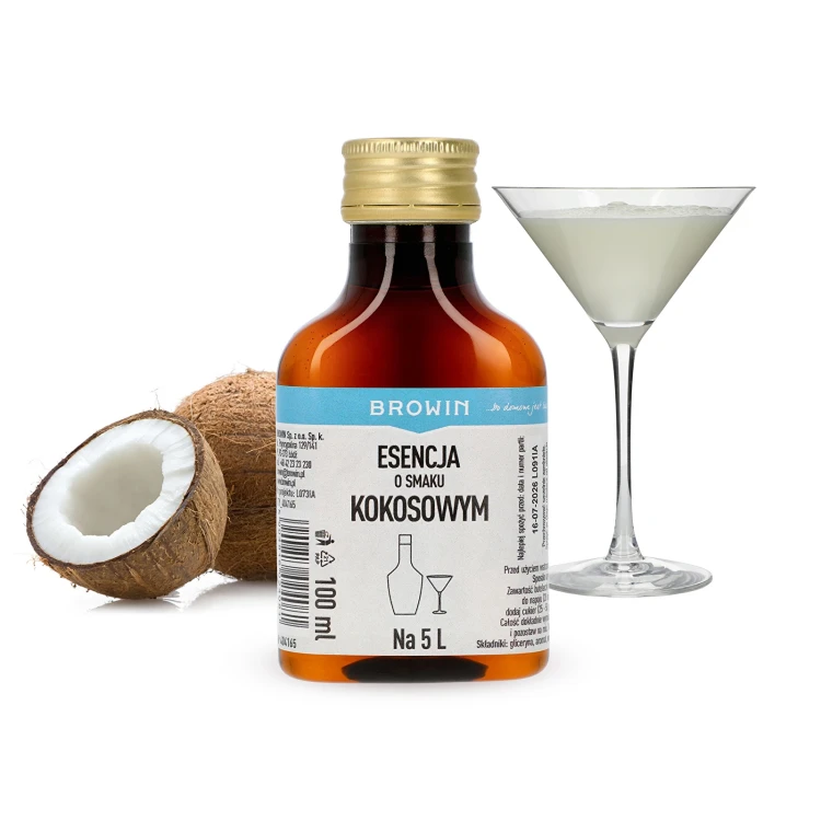 Esencja o smaku kokosowym, na 5 L - 100 ml
