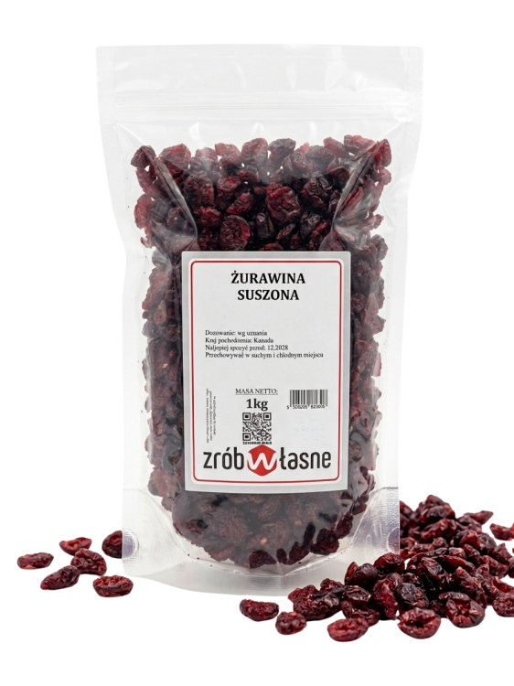 Żurawina suszona cała 1kg