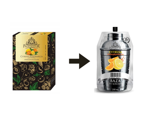 Koncentrat do nalewek CYTRYNA POMARAŃCZA 250ml