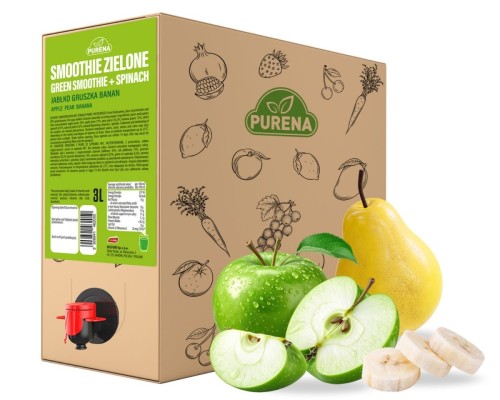 Smoothie zielone szpinak jabłko gruszka 3 L RTD