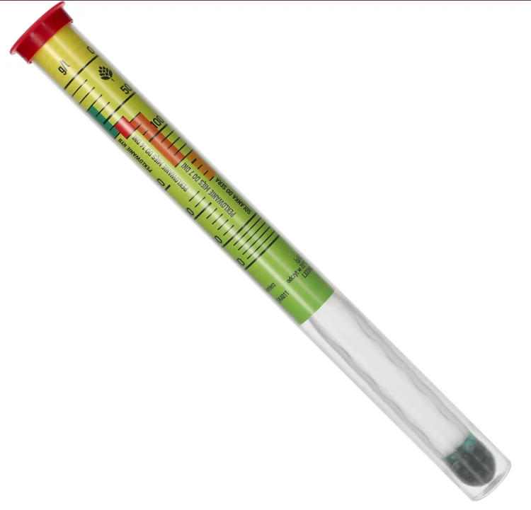 Solomierz nietłukący z probówką, zakres pomiaru: 0-300 g soli/L