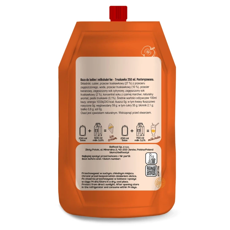 Baza Frozen truskawka 250ml