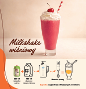 Wiśnia baza do slushy lodów i koktajli 250 ml na 8 porcji