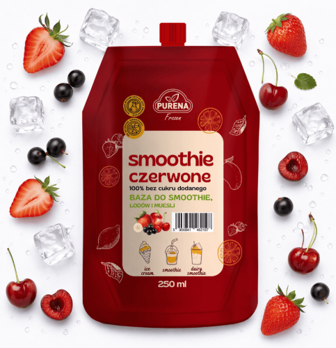 Baza Frozen smoothie czerwone 250ml