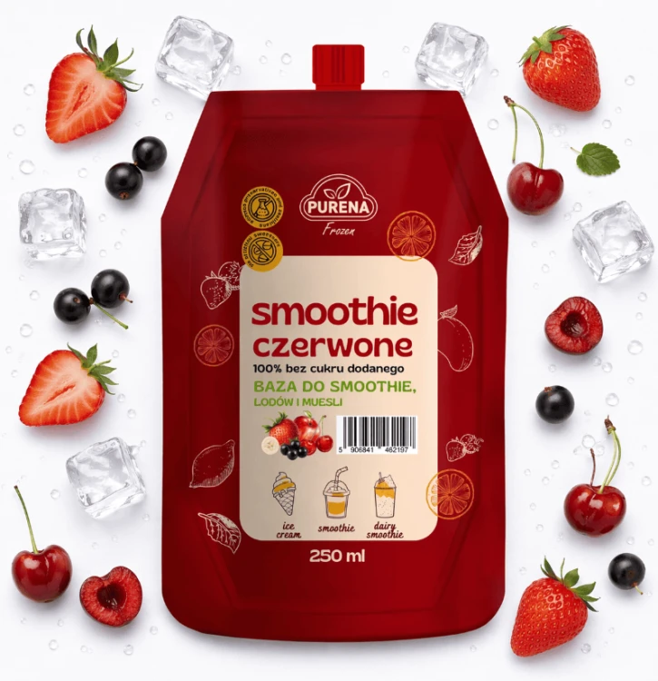Baza Frozen smoothie czerwone 250ml