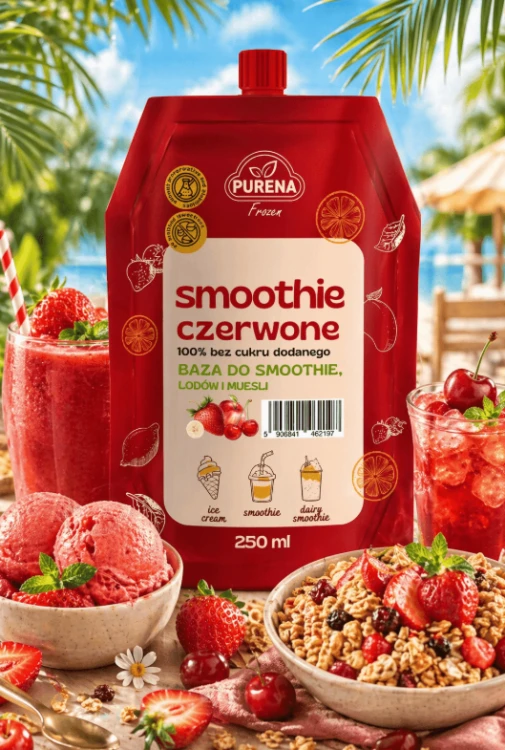 Baza Frozen smoothie czerwone 250ml