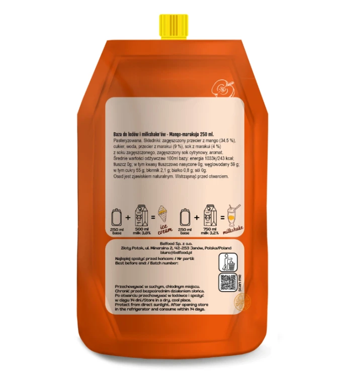 Baza Frozen mango-marakuja 250ml