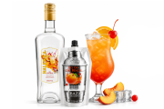 ZESTAW koncentrat SEX ON THE BEACH 250ml Butelka Jack 1l + Etykieta Sex on the beach