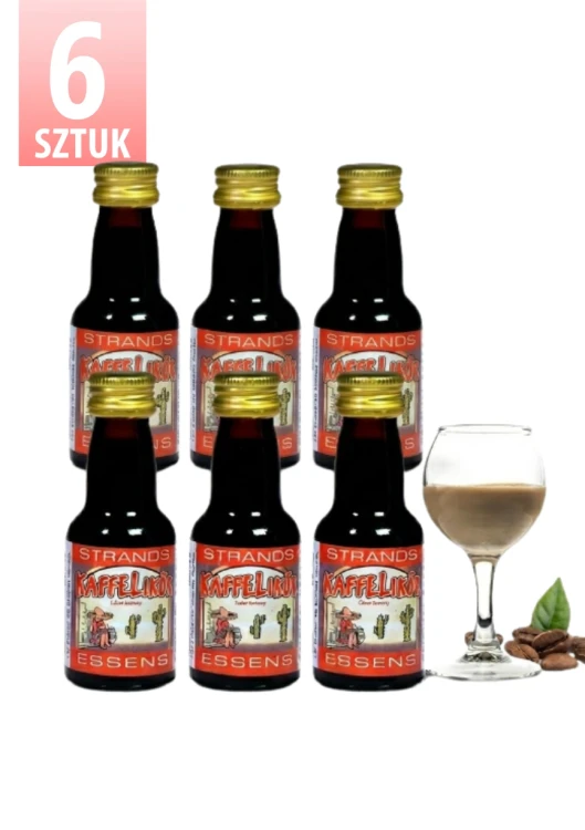 6x Strands KAFFELIKIER likier kawowy 25ml zestaw 6 sztuk kawówka kawa drink