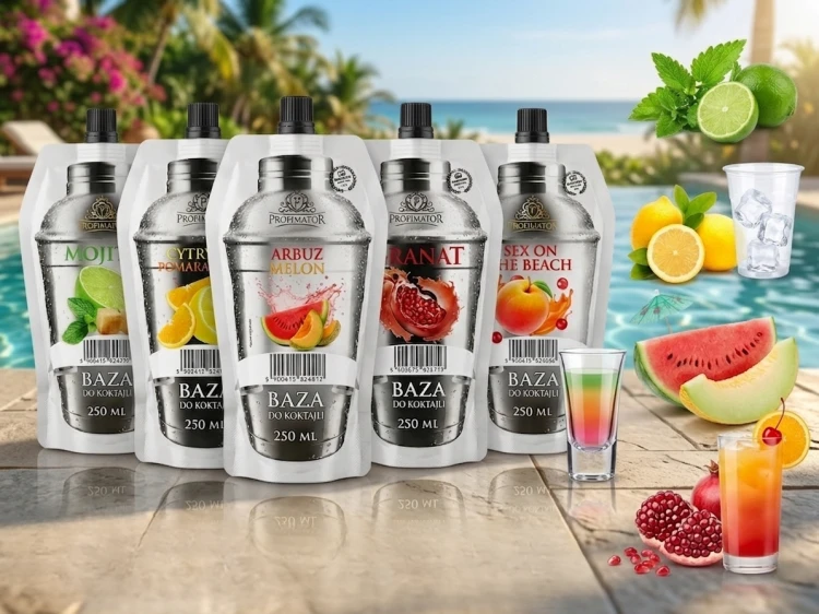 5X  ZESTAW DO DRINKÓW koncentraty profimator 250ML mix mojito sex on the beach arbuz melon granat cytryna pomarańcza