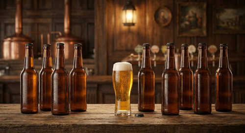 Butelka na piwo 100szt LONGNECK 330 ml+ kapsle czarne gratis
