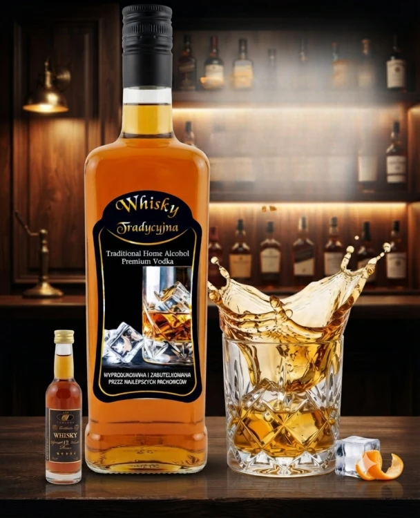 ZESTAW IMPREZOWY do stworzenia  Whisky exclusive  +Butelka JACK 0,7l+Etykieta whisky tradycyjna