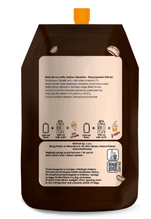 Baza frozen SŁONY KARMEL 250ml