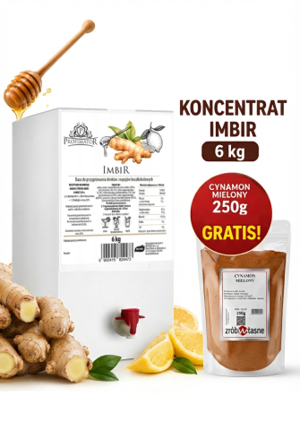 Koncentrat IMBIR 6kg + cynamon mielony gratis
