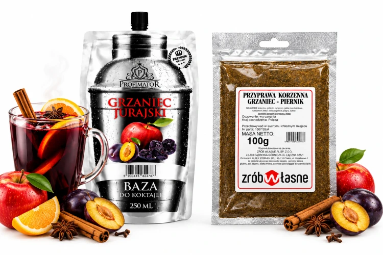 ZESTAW Koncentrat GRZANIEC JURAJSKI 250 ml + przyprawa korzenna do Grzańca